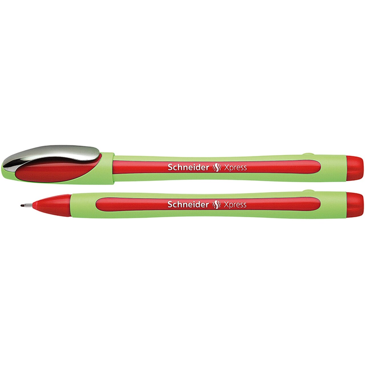 Xpress Premium Fineliner Pen, Fiber Tip, 0.8 mm, Red Ink, Single Pen